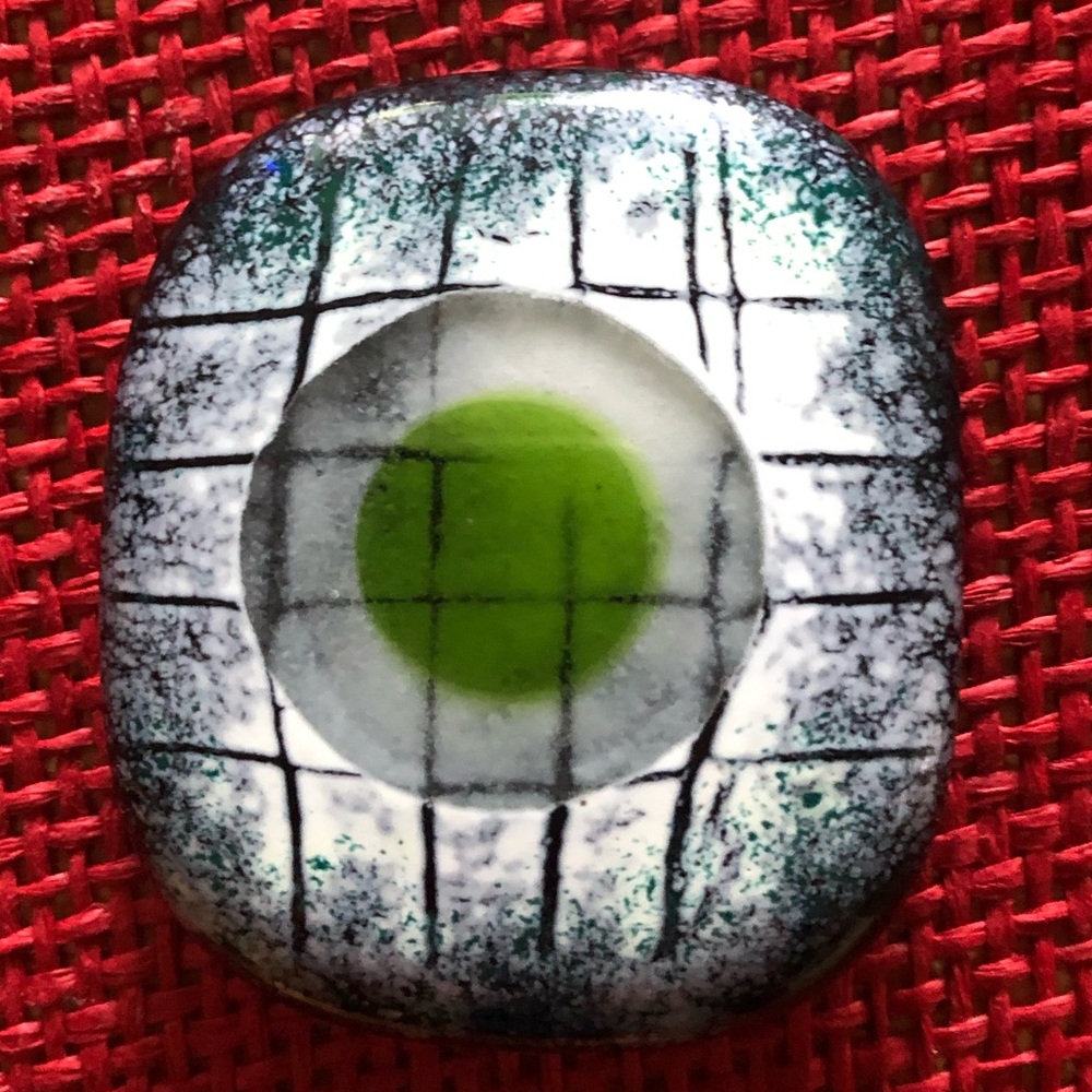 European Glass brooch.